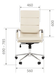 Офисное кресло CHAIRMAN 750, экокожа, бежевый